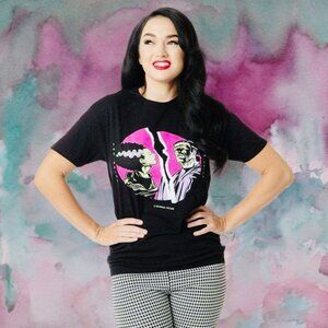 Universal Monsters X Unique Vintage Graphic Shirt The Bride & The Monster Tee